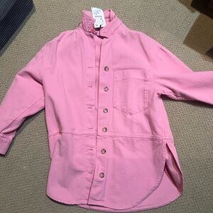 Zara Rose Button-Up Shirt